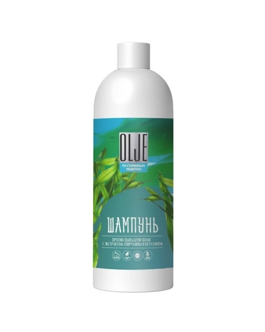 OLJE / Натуральный шампунь против выпадения волос с экстрактом концентрата спирулины и кератина 1000 мл в Уфе