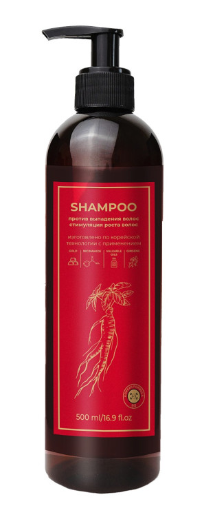 Шампунь для волос с корейским женьшенем и золотом 500 мл в Уфе